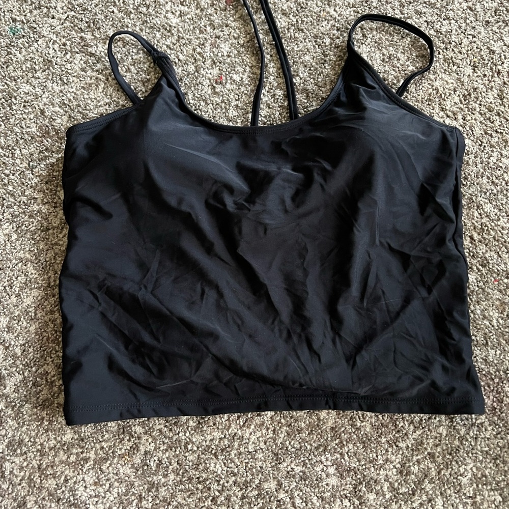 Coral reef swim black Centara swim top